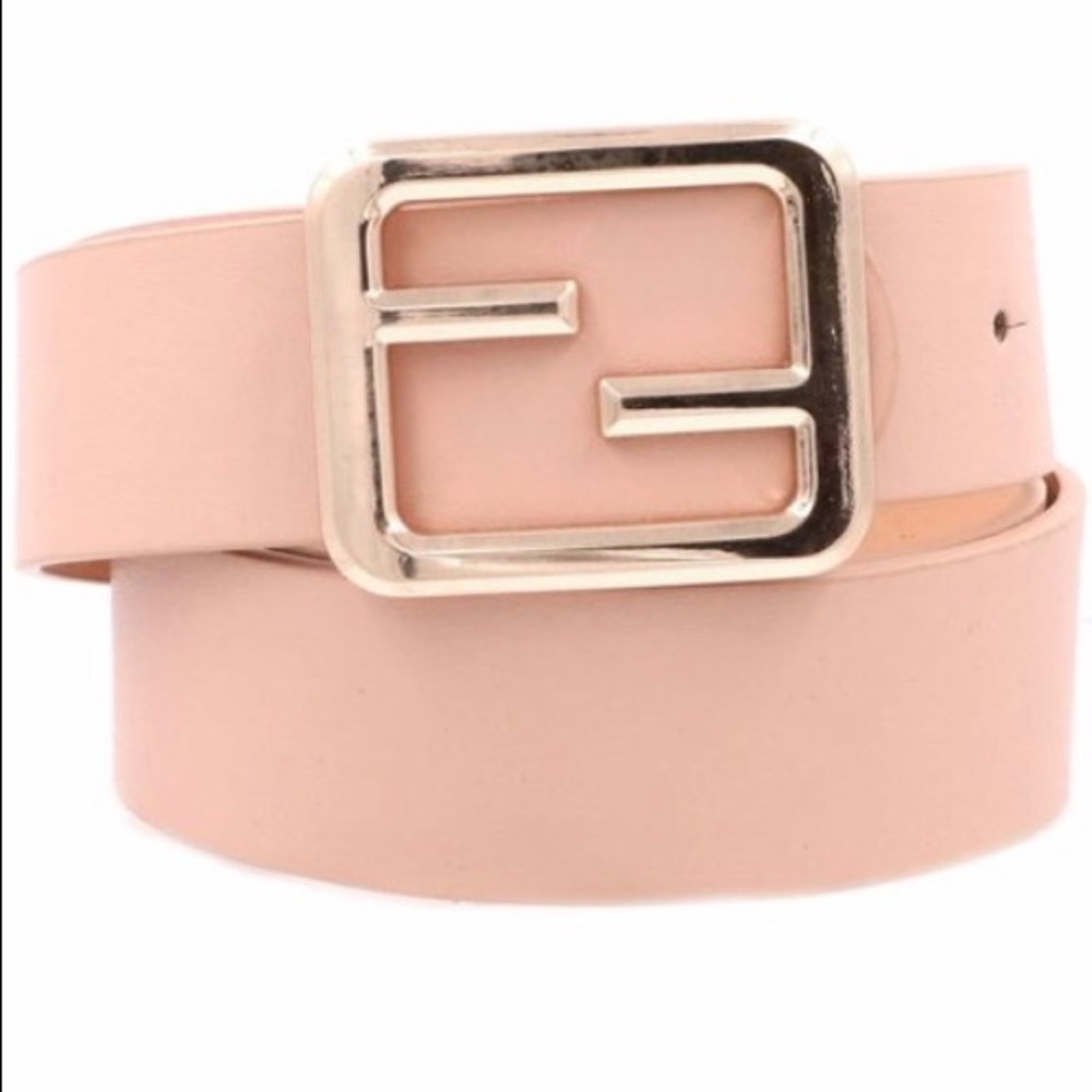 SOLD Blush Pink Vegan Leather Belt